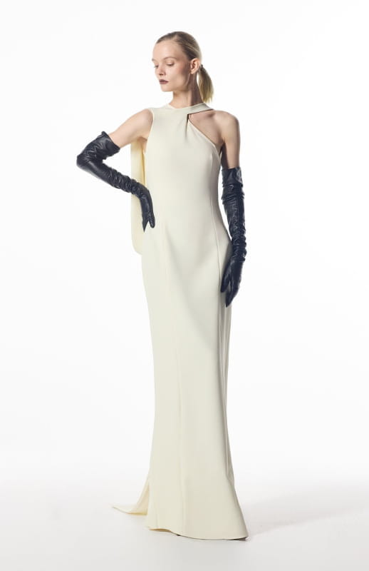 Kythera | Long Draped Dress - michail - Dresses