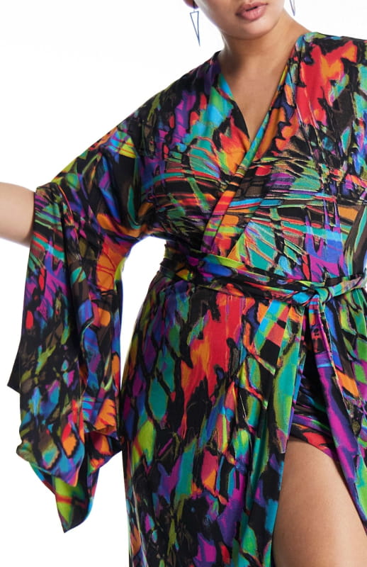 plus size printed dress