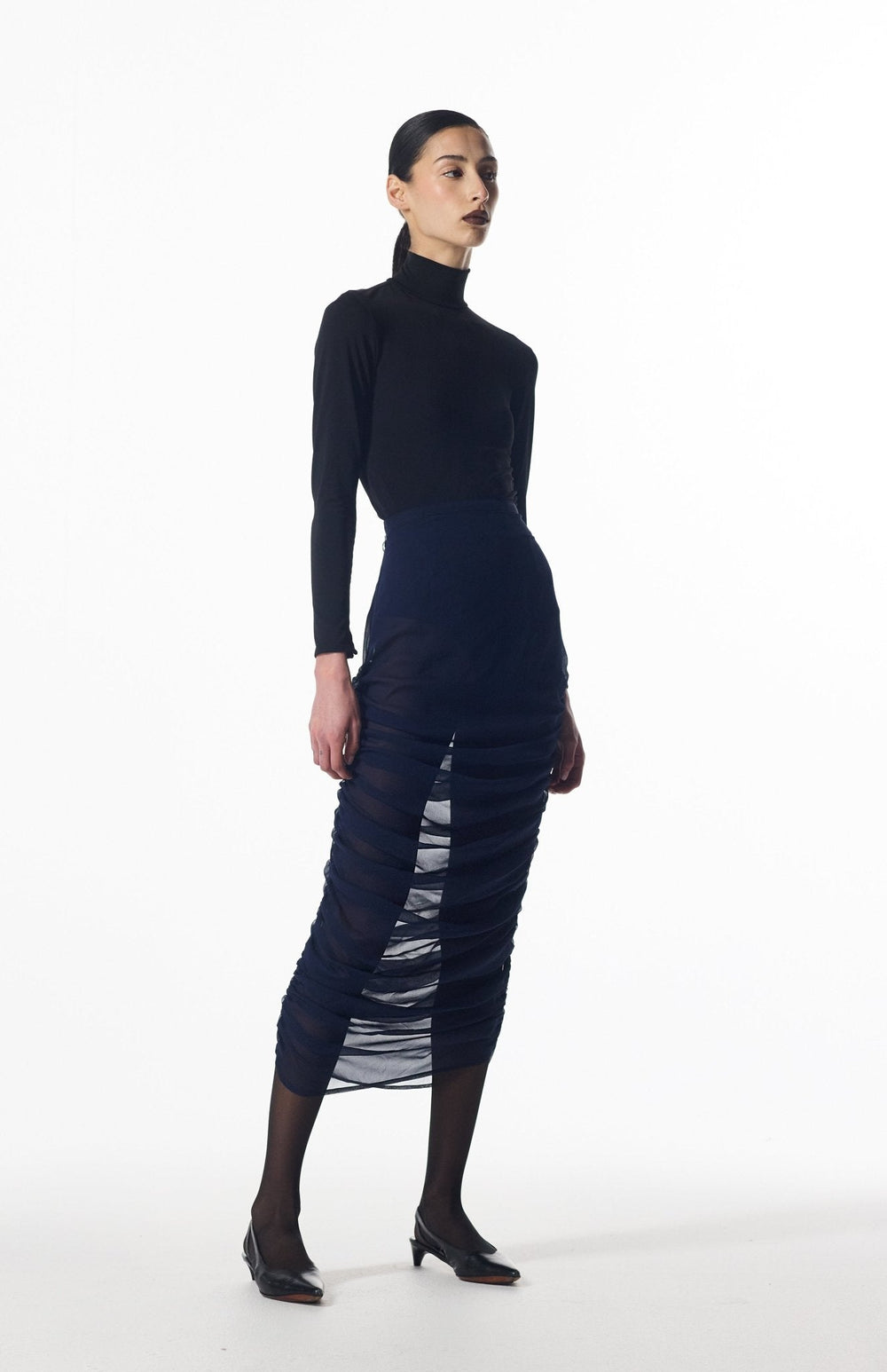 elegant sheer skirt
