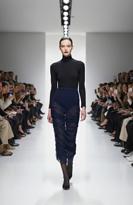 Mera | Silk Draped Skirt - michail - Skirts