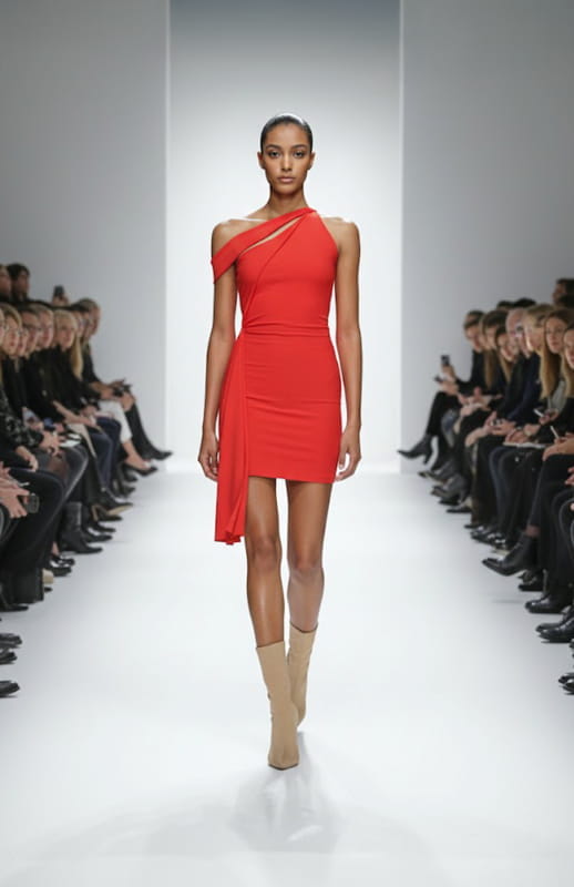 Nephele | Draped Mini Dress - michail - Dresses