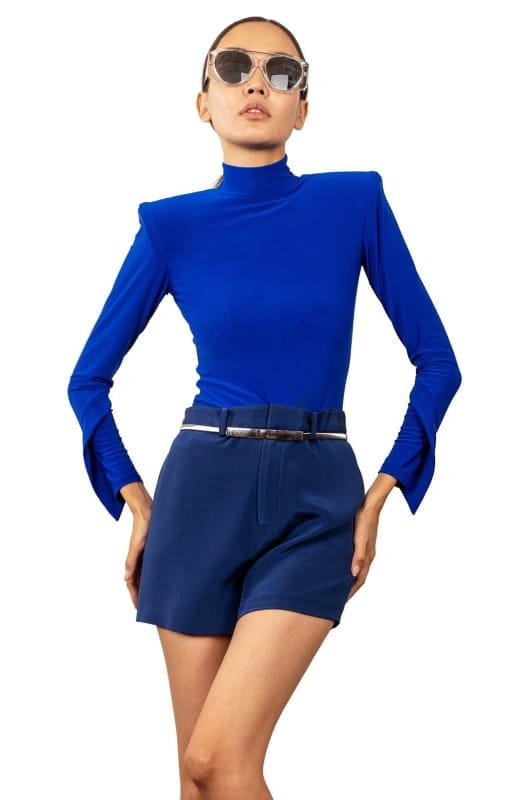 Neraida | Sculptural Sleeve Bodysuit - michail - Bodysuit