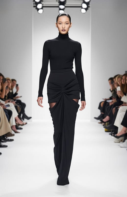 Niote | Long Draped Skirt - michail - Skirts