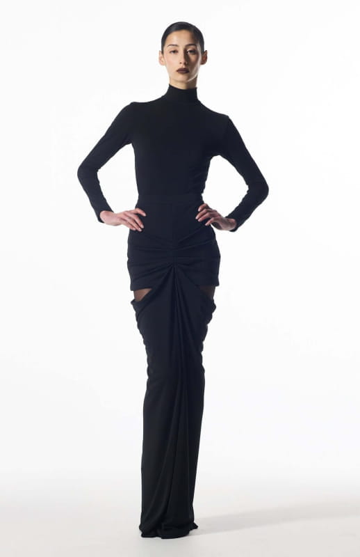 Niote | Long Draped Skirt - michail - Skirts