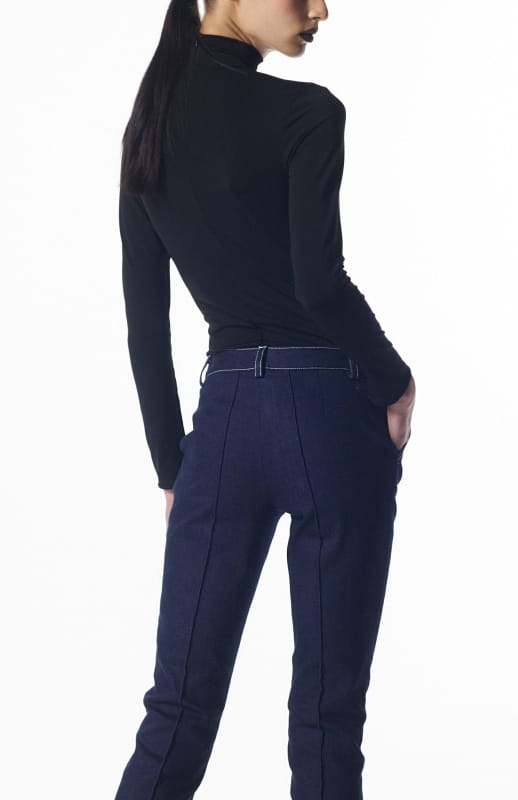navy skinny jeans
