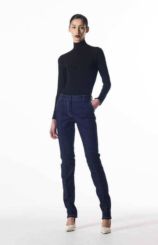 navy blue jeans