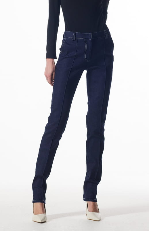 navy blue skinny jeans