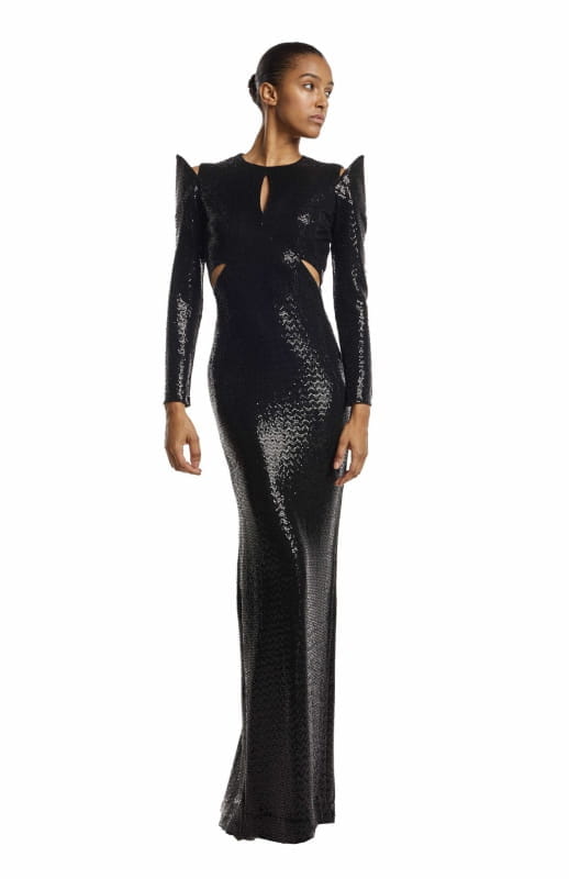 Nychta | Sequin Long Evening Dress - michail - Dresses