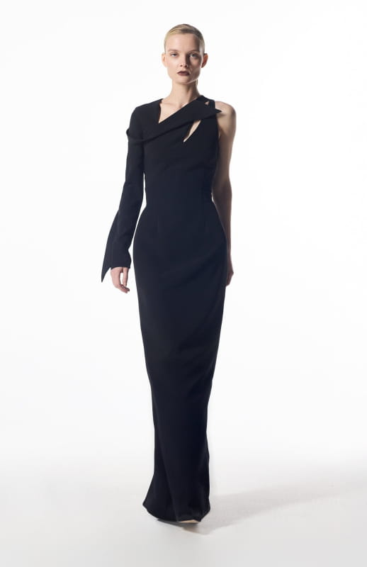 elegant black gown