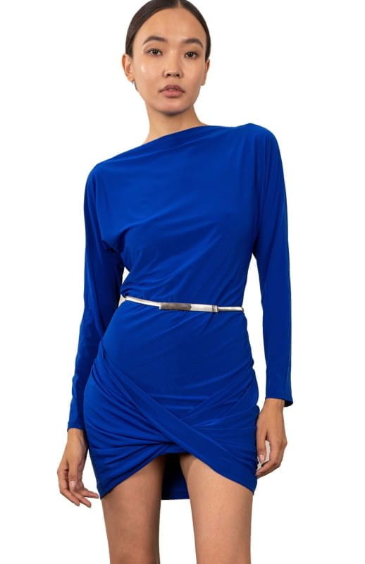 Oneero | Flirty And Chic: Draped Jersey Dress - michail - Dresses