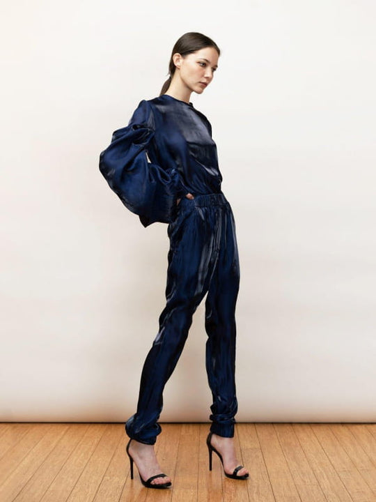 Ortensia | Draped Evening Blouse - michail - Tops