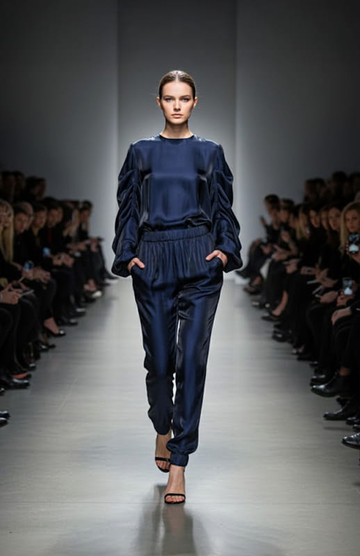 Ortensia | Draped Evening Blouse - michail - Tops