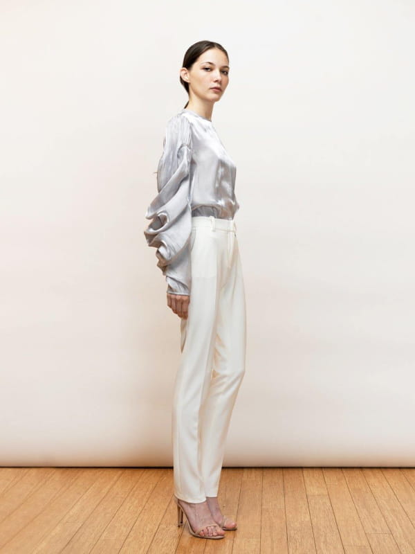 Ortensia | Draped Evening Blouse - michail - Tops