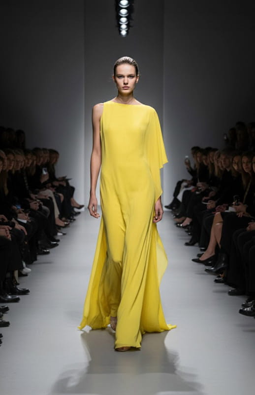 Osiris | Fluid Elegance: Long Silk Dress - michail - Dresses