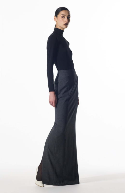 elegant long pencil skirt