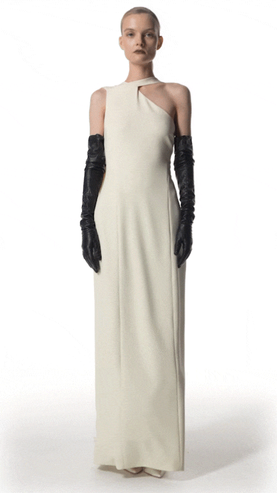 Kythera | Long Draped Dress