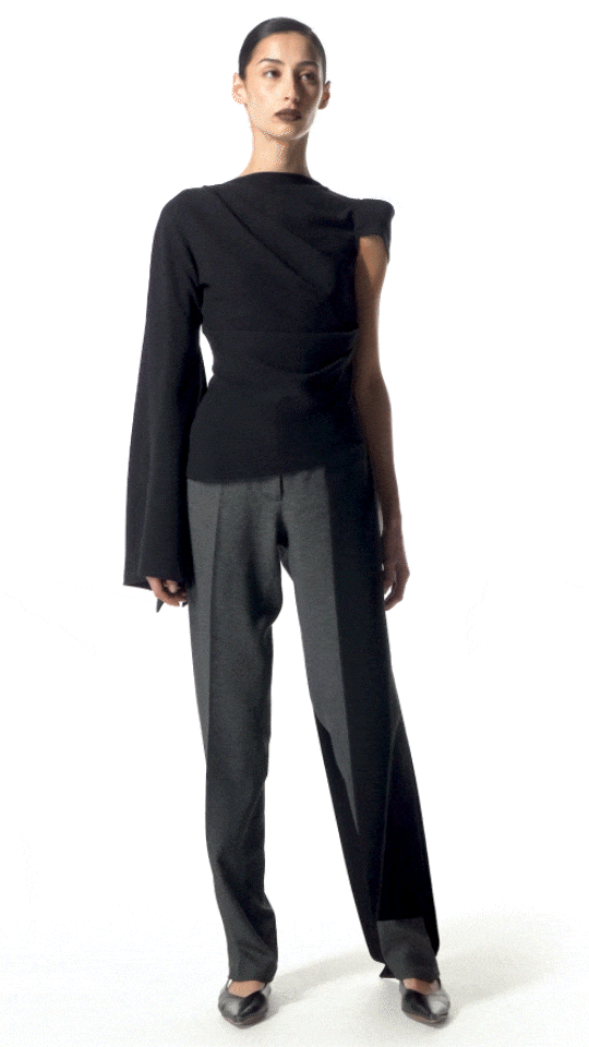 sargon elegant black top with tails and video