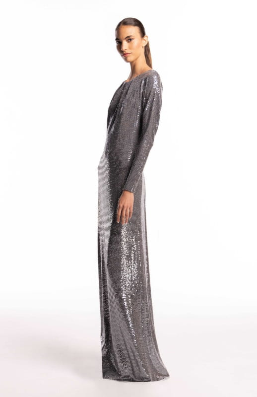 long sparkling gown