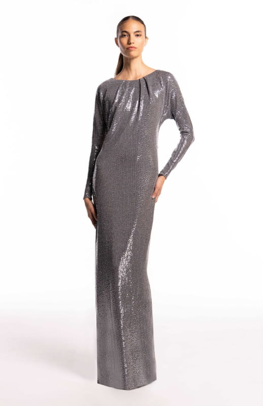 long sleeve sequin dress