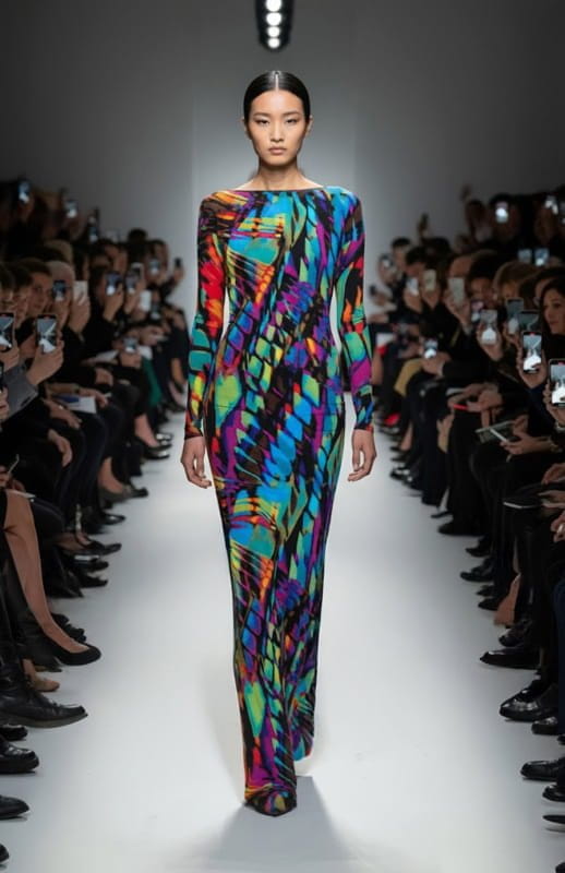 Promethea Papillon | Color Euphoria: Long Cutout Back Dress - michail - Dresses