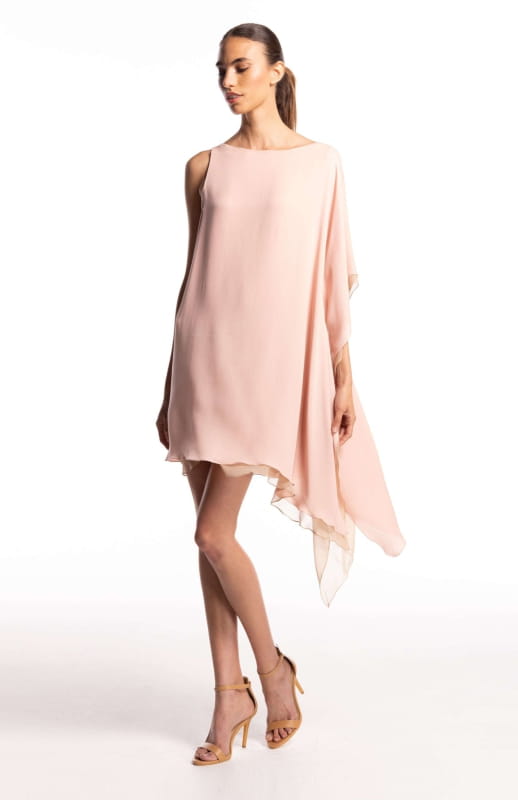 clean style silk dress