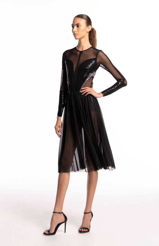 sequin bodysuit dress