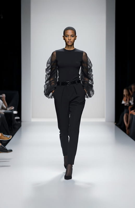 Tolemee | Draped Silk Sleeve Top - michail - Tops