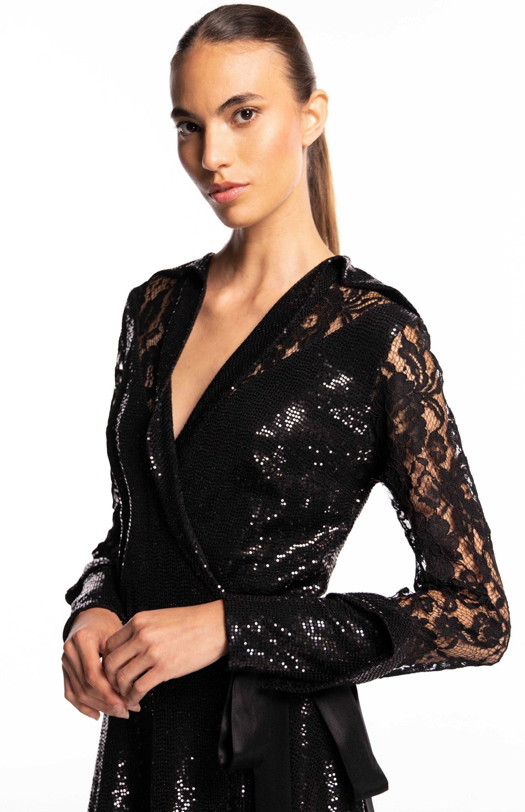 elegant black cocktail dress