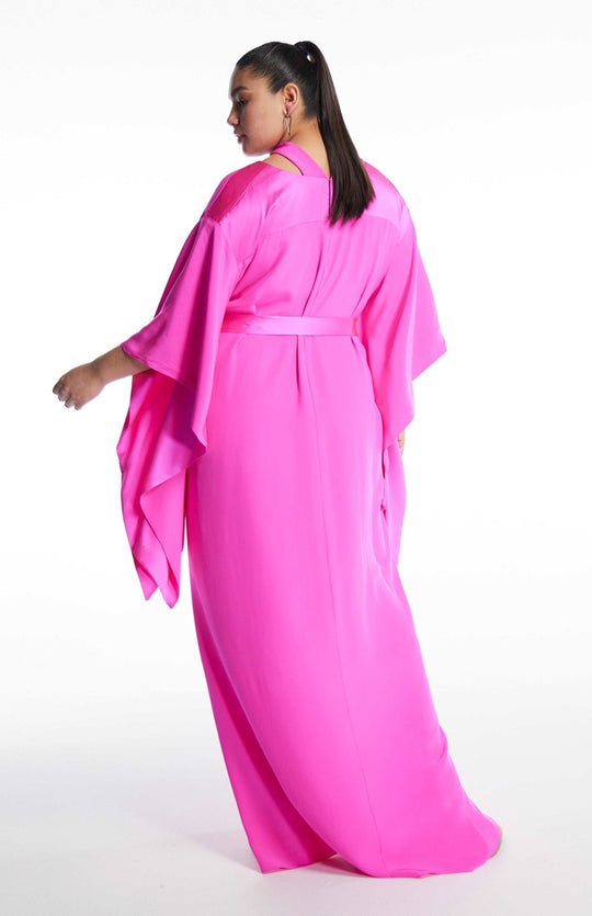 plus size kimono style gown