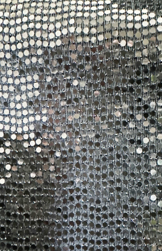 Silver sequin Fabric Sample