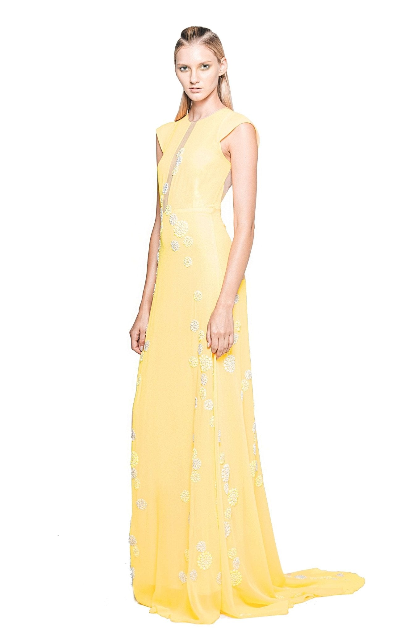 Bcbg top yellow gown